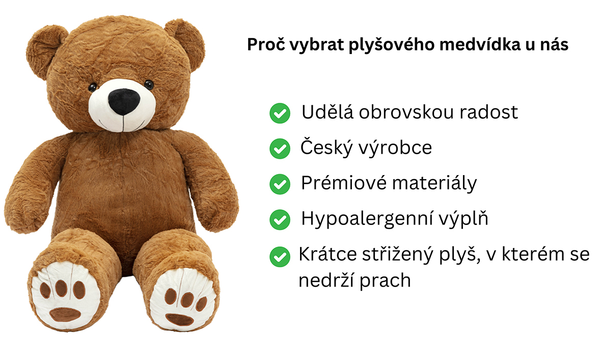 Proč vybrat plyšového medvídka u nás